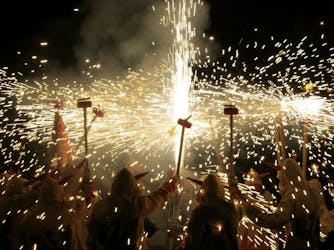 Traditional correfoc tour from Barcelona